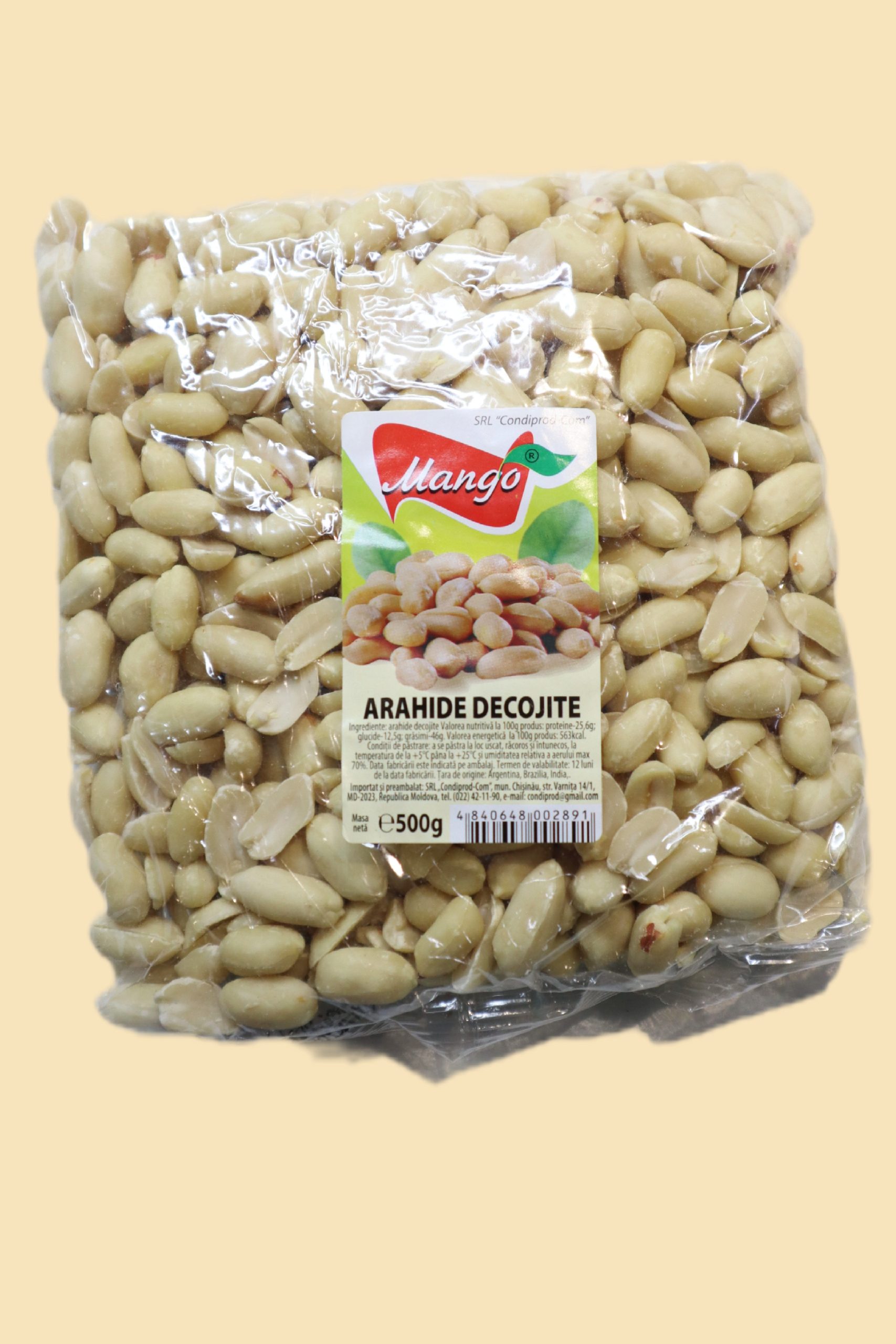 Arahide crude decojite 500 g