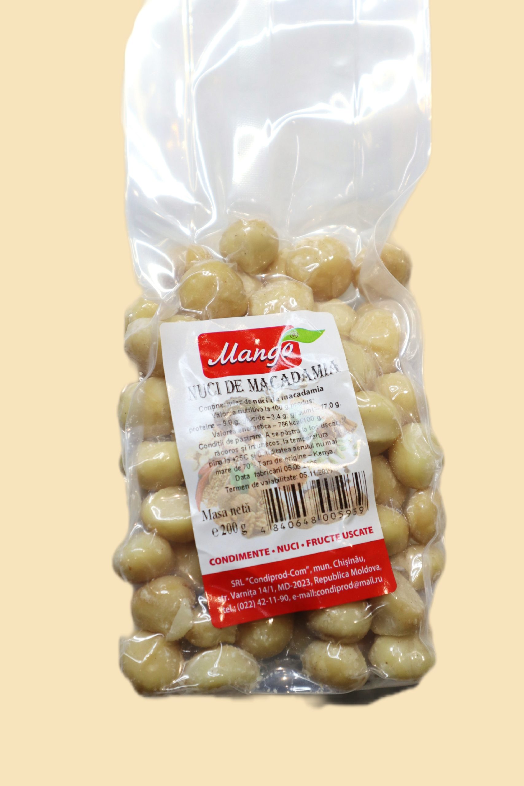 Nuci macadamia decojite 200 g